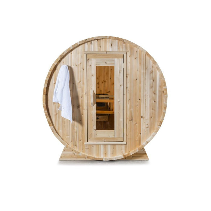 Dundalk CT Harmony 4 Person Barrel Sauna | CTC22W