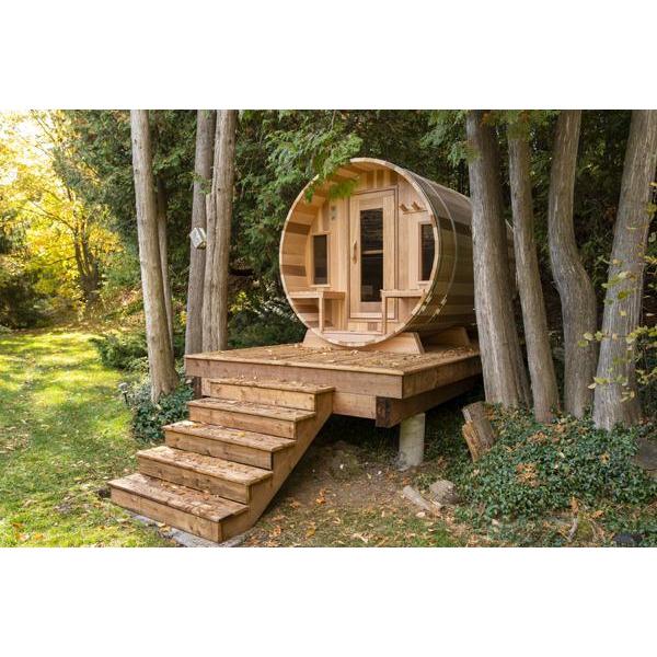 Dundalk CT Tranquility 6 Person Barrel Sauna | CTC2345W