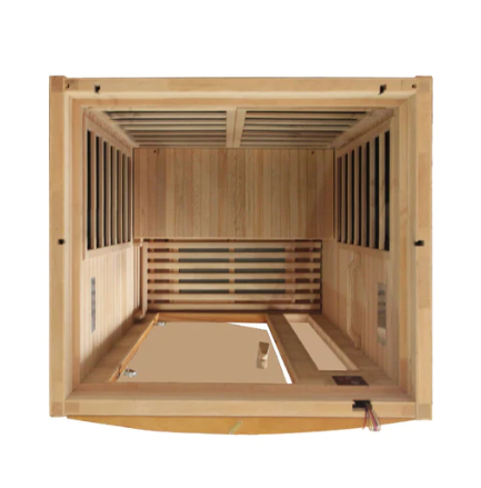 Dynamic Barcelona Elite 1-2-person Ultra Low EMF (Under 3MG) FAR Infrared Sauna (Canadian Hemlock)