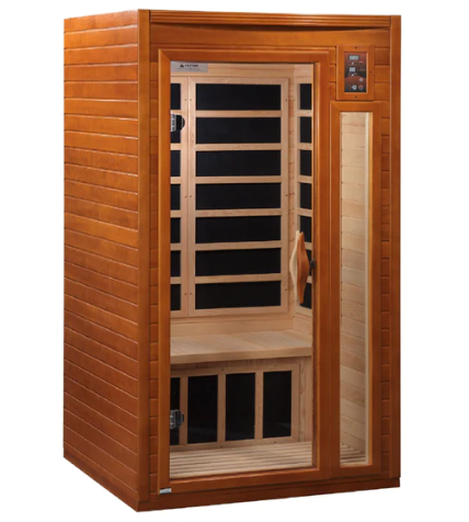 Dynamic Barcelona Elite 1-2-person Ultra Low EMF (Under 3MG) FAR Infrared Sauna (Canadian Hemlock)