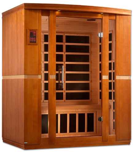 Dynamic | Bellagio 3-person Low EMF (Under 8MG) FAR Infrared Sauna (Canadian Hemlock)