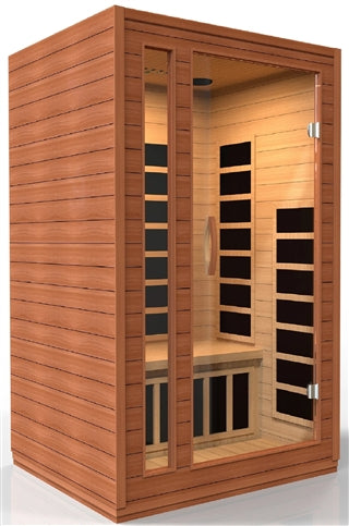 Dynamic | Cordoba 2-person Low EMF (Under 8MG) FAR Infrared Sauna (Canadian Hemlock)