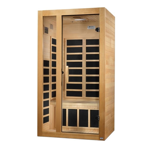 Dynamic | Gracia 1-2-person Low EMF (Under 8MG) FAR Infrared Sauna (Canadian Hemlock)