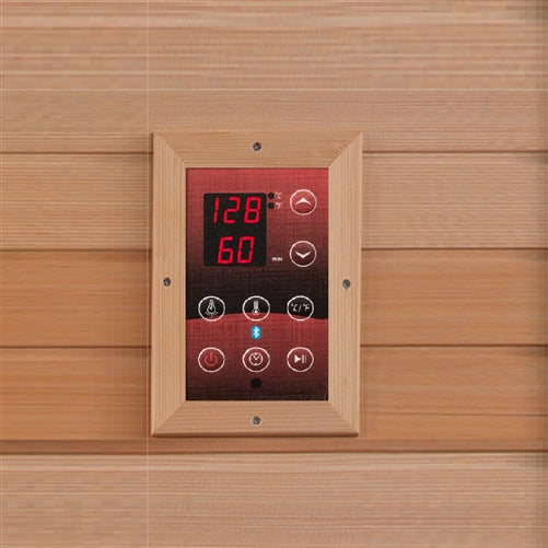 Dynamic Lugano 3-Person Full Spectrum Near Zero EMF (Under 2MG) FAR Infrared Sauna (Canadian Hemlock)