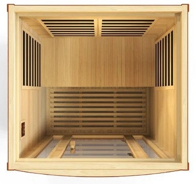 Dynamic | San Marino 2-person Low EMF (Under 8MG) FAR Infrared Sauna (Canadian Hemlock)