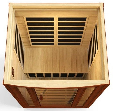 Dynamic San Marino Elite 2-person Ultra Low EMF (Under 3MG) FAR Infrared Sauna (Canadian Hemlock)