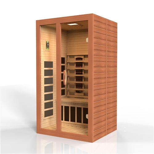 Dynamic Santiago 2-Person Full Spectrum  Near Zero EMF (Under 2MG) FAR Infrared Sauna (Canadian Hemlock)