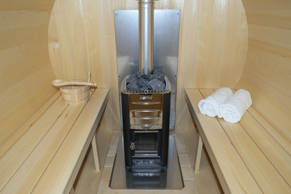 Dundalk CT Harmony 4 Person Barrel Sauna | CTC22W