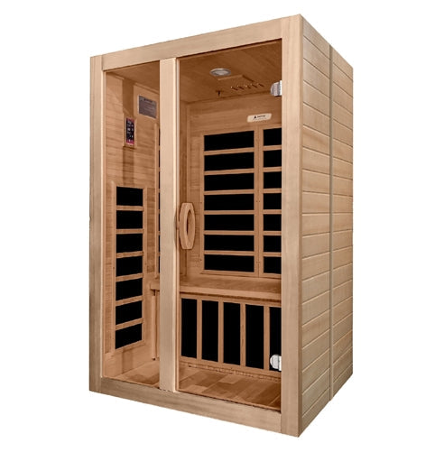 Dynamic | Santiago 2-person Low EMF (Under 8MG) FAR Infrared Sauna (Canadian Hemlock)